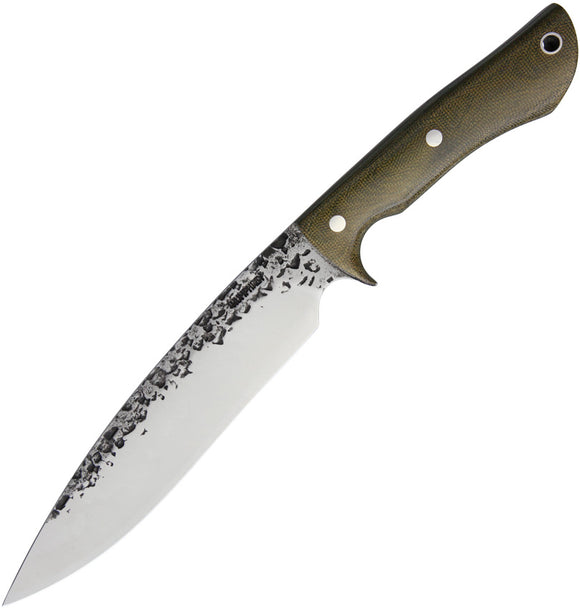 Lon Humphrey Custom Knives Ranger Green Micarta Fixed Blade Knife 035