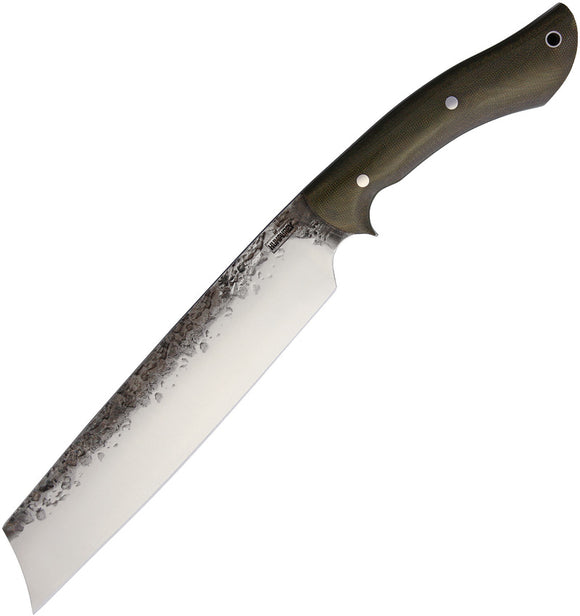 Lon Humphrey Custom Knives Retribution Fixed Blade Green Machete K041