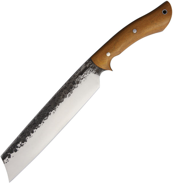 Lon Humphrey Custom Knives Retribution Fixed Blade Nature Wood Machete 042