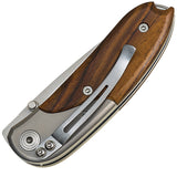 LionSTEEL Mini Linerlock Santos Wood Folding D2 Tool Steel Pocket Knife 8200ST