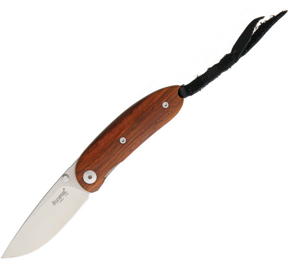 LionSTEEL Mini Opera Linerlock Santos Wood Folding D2 Steel Pocket Knife 8210ST