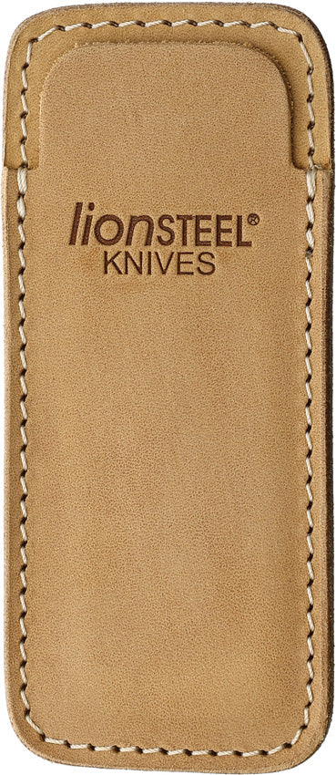 LionSTEEL Vertical Brown Leather Knife Sheath 900FDV3SN 