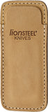 LionSTEEL Vertical Brown Leather Knife Sheath 900FDV3SN 