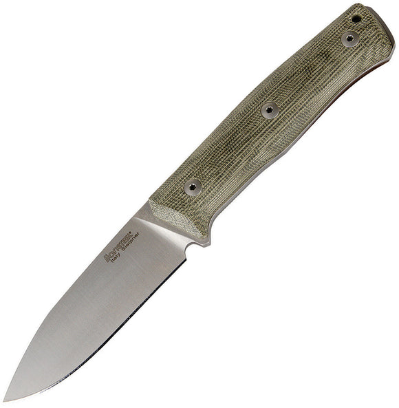 LionSTEEL B35 Fixed Blade Knife Green Micarta Sleipner Steel w/ Sheath B35CVG