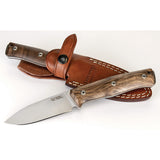 LionSTEEL B35 Fixed Blade Knife Walnut Wood Sleipner Steel w/ Sheath B35WN