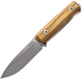 LionSTEEL Bushcraft B40 Olive Wood Fixed Sleipner Blade Knife B40UL