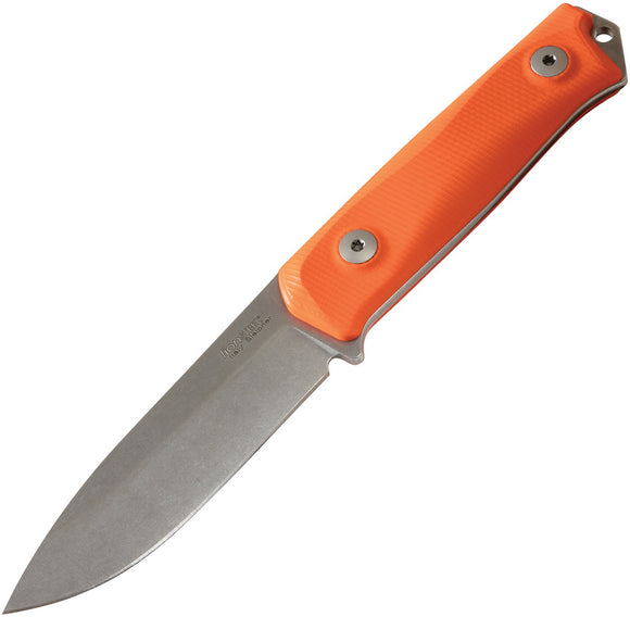 Lion Steel B41 Bushcraft Orange G10 Sleipner Steel Fixed Blade Knife TB41GOR