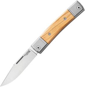 LionSTEEL BestMan BM1 Slipjoint Olive Wood Folding Knife M1UL