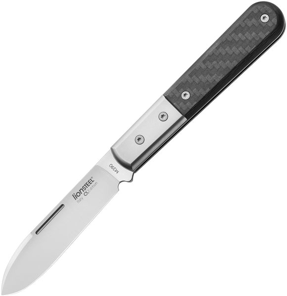 LionSTEEL Roundhead Barlow Carbon Fiber Folding M390 Pocket Knife CK0111CF