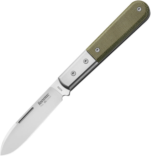 LionSTEEL Roundhead Barlow Micarta Folding M390 Pocket Knife CK0111CVG