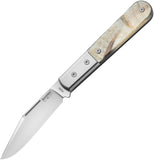 LionSTEEL Shuffler Barlow Ram's Horn Folding M390 Steel Pocket Knife CK0112RM
