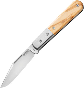 LionSTEEL Shuffler Barlow Tan Olivewood Folding M390 Steel Pocket Knife CK0112UL