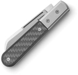 LionSTEEL DOM Barlow Carbon Fiber Folding M390 Steel Pocket Knife CK0115CF