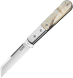 LionSTEEL DOM Barlow Ram's Horn Folding M390 Steel Pocket Knife CK0115RM