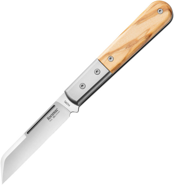 LionSTEEL DOM Barlow Olivewood Folding M390 Steel Pocket Knife CK0115UL