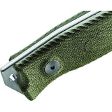 LionSTEEL M5 Green Canvas Micarta Sleipner Fixed Blade Knife w/ Sheath M5CVG