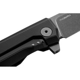 Lion STEEL Myto Framelock Aluminum Black Folding M390 Knife 1abb