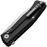 Lion STEEL Myto Framelock Aluminum Black Folding Black M390 Knife 1abs