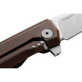 Lion STEEL Myto Framelock Aluminum Brown Folding M390 Knife 1aes