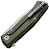 Lion STEEL Myto Framelock Aluminum Green Folding M390 Knife 1ags