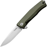 Lion STEEL Myto Framelock Aluminum Green Folding M390 Knife 1ags