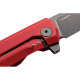 Lion STEEL Myto Framelock Aluminum Red Folding Black M390 Knife 1arb