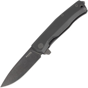 LionSTEEL Myto Framelock Black Titanium Folding Bohler M390 Knife TMT01BBW