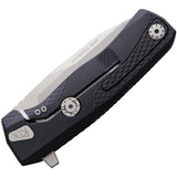 LionSTEEL ROK Framelock Black Aluminum Folding Bohler M390 Pocket Knife ROKABS