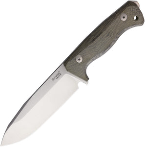 LionSTEEL T6 Fixed Blade Knife Green Micarta Bohler K490 w/ Belt Sheath T6CVG