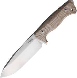 LionSTEEL T6 Fixed Blade Knife Natural Micarta Bohler K490 w/ Belt Sheath T6CVN