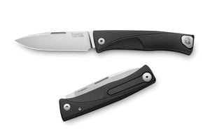 LionSTEEL Thrill SOLID Slip Joint Black Aluminum tlabs