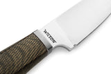 LionSTEEL Willy Green Micarta Bohler M390 Stainless Fixed Blade Knife WL1CVG