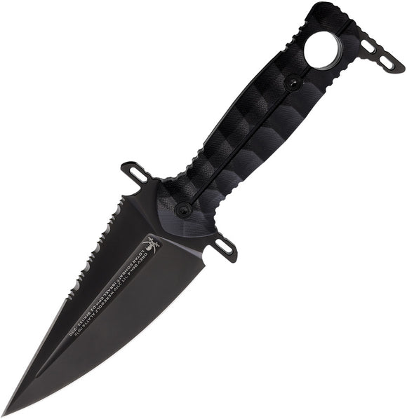 LOTAR Combat OREV Gen 4 Werewolf-Alatta Black G10 D2 Fixed Blade Knife OR104BK