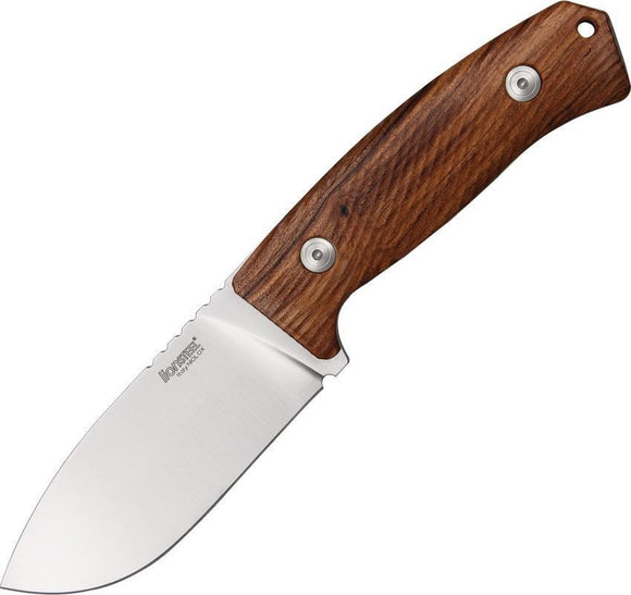 Lion Steel Hunter Santos Wood Handle Niolox Steel Fixed Knife