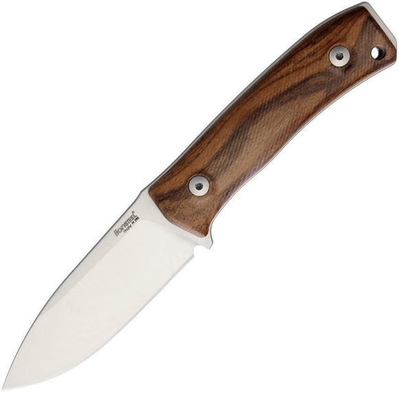 Lion Steel M4 Santos Wood Handle Bohler M390 Stainless Fixed Blade Knife
