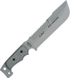 TOPS Knives M4X Punisher Fixed Sawback Blade Gray Micarta Handle Knife