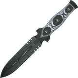 TOPS MAK-7 Military Assault Fixed Blade Black & White G10 Handle Knife