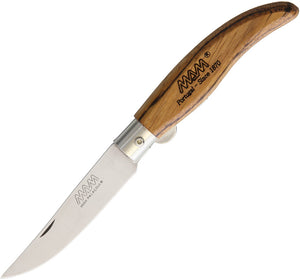 MAM Ibericas Linerlock Zebra Wood Folding Stainless Pocket Knife 2011Z