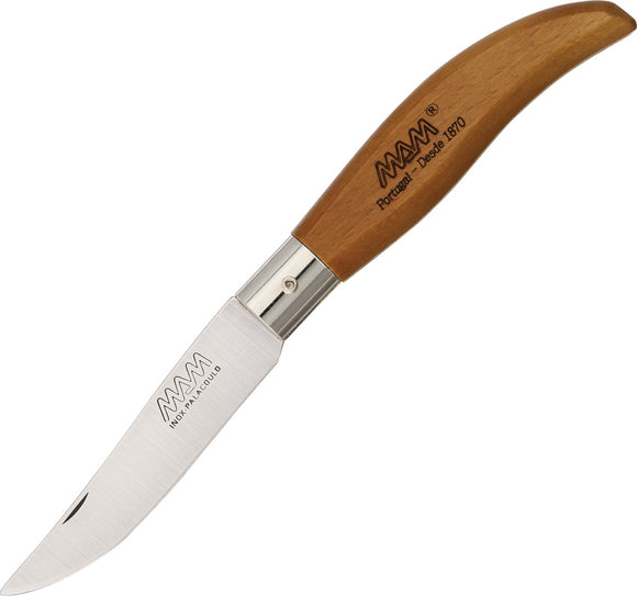 MAM Ibericas Brown Beechwood Folding Stainless Pocket Knife 2015