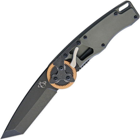 Mantis Gearhead Linerlock Copper Folding Knife Tanto Blade 2021TC