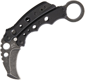 Mantis Vuja De Karambit Black G10 Folding Stainless Steel Pocket Knife MK4BSW
