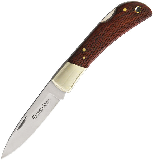 Maserin Cocobolo Wood Handle Lockback Folding Pocket Knife 1261lgp