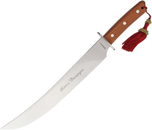 Maserin 18.5" Champagne Brown Wood Hndle Unsharpened Saber + Wood Storage box 2000sc12