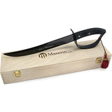 Maserin Sommelier Saber Fixed Blade Knife Black Oak 420 Stainless Steel Clip Point 2000SC14N