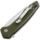 Maserin Sport Linerlock Green Folding Knife 46003g10v
