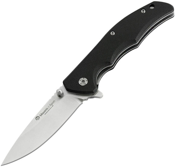 Maserin Sport Linerlock Black Folding Knife 46004g10n