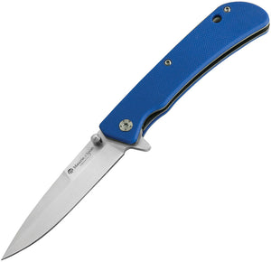 Maserin Sport Linerlock Blue Folding Knife 46006g10b  -On Sale