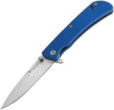 Maserin Sport Linerlock Blue Folding Knife 46006g10b  -On Sale