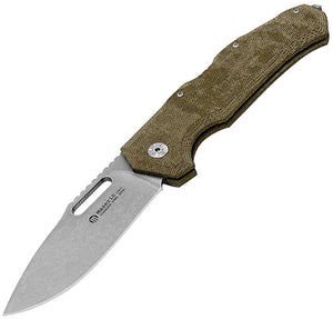 Maserin Nimrod Backlock Desert Tan Micarta M390 Folding Knife 480md