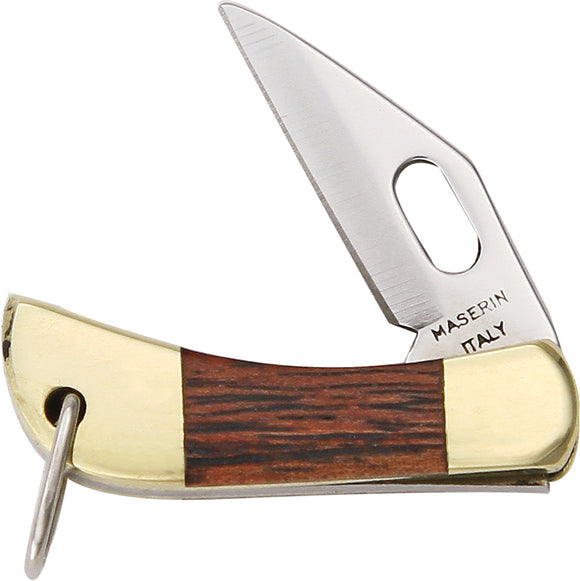 Maserin Miniature Wood Handle Folding Pocket Knife 698t